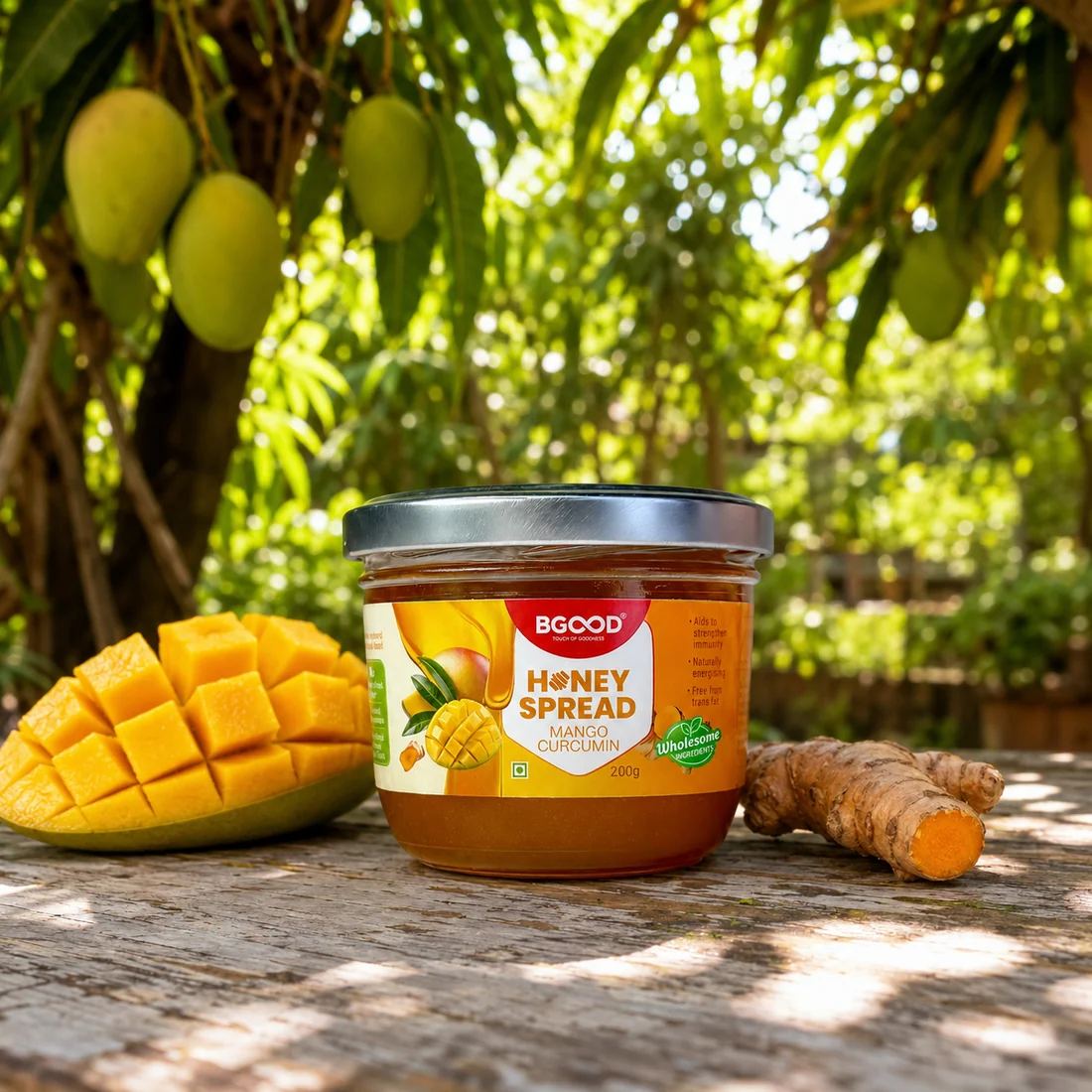 Mango Curcumin Honey Spread
