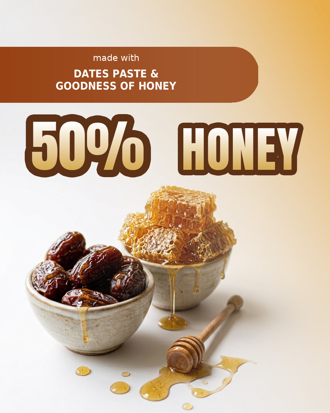 Dates Honey Spread made with dates paste and the goodness of honey