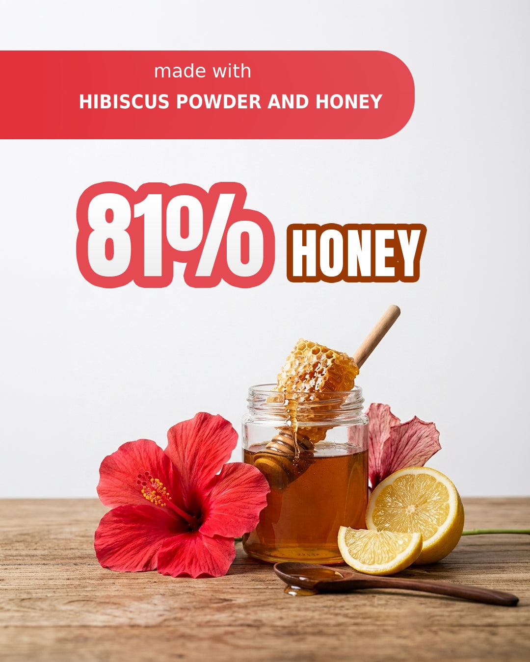 Hibiscus Lemon Honey Spread made with hibiscus powder and honey