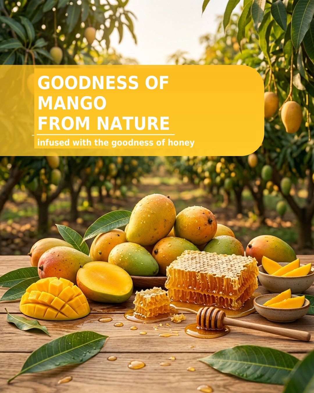 Goodness of mango from nature, infused with the goodness of honey