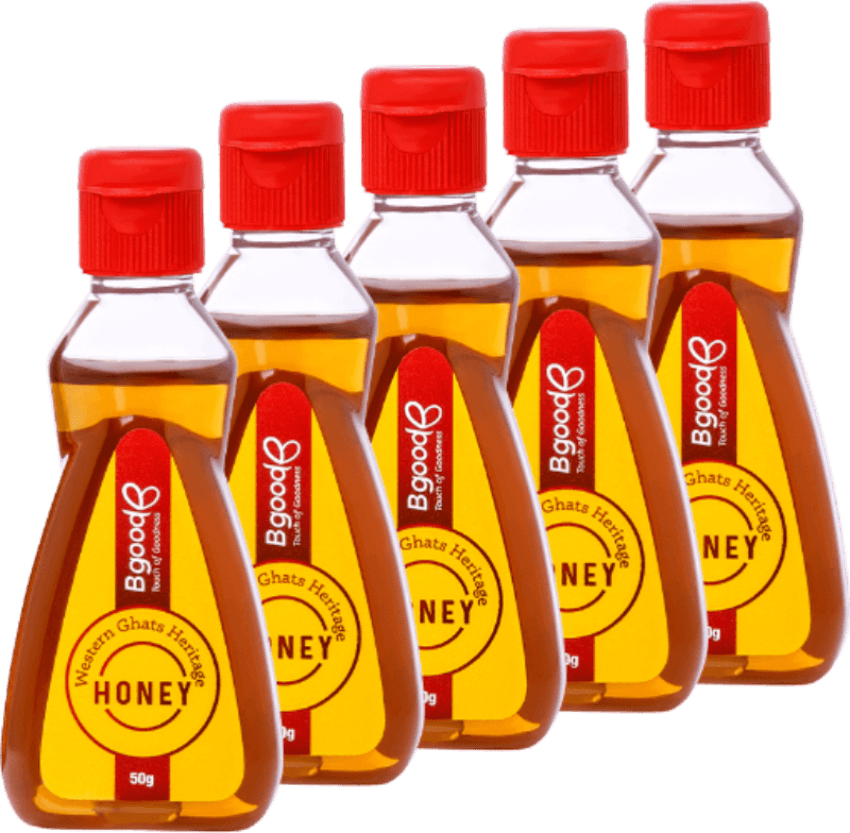 Bgood Pure Organic Honey Pack of 5 50g each Bgood honey